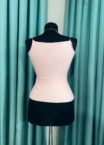 Pembe Dantel Detaylı V Yaka Strappy Büstiyer - Görsel 4