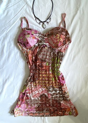Batik Desenli Bohem Bustiyer