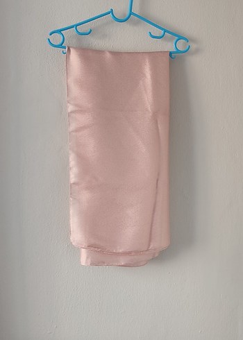 Toz Pembe Saten Şal