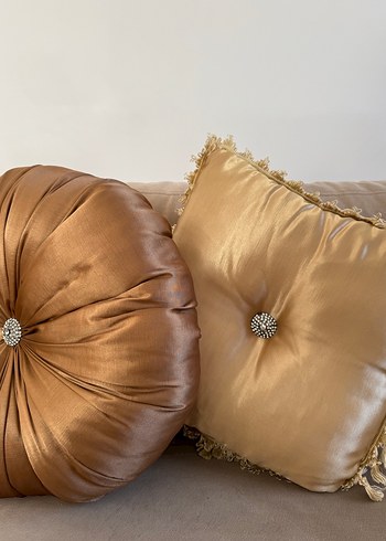 Bej-kahverengi Modern Klasik Yastık - Görsel 5