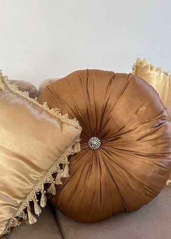 Bej-kahverengi Modern Klasik Yastık - Görsel 4