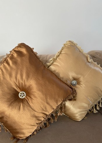 Bej-kahverengi Modern Klasik Yastık - Görsel 3