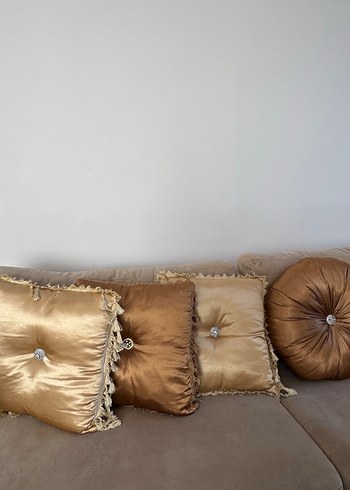 Bej-kahverengi Modern Klasik Yastık - Görsel 2