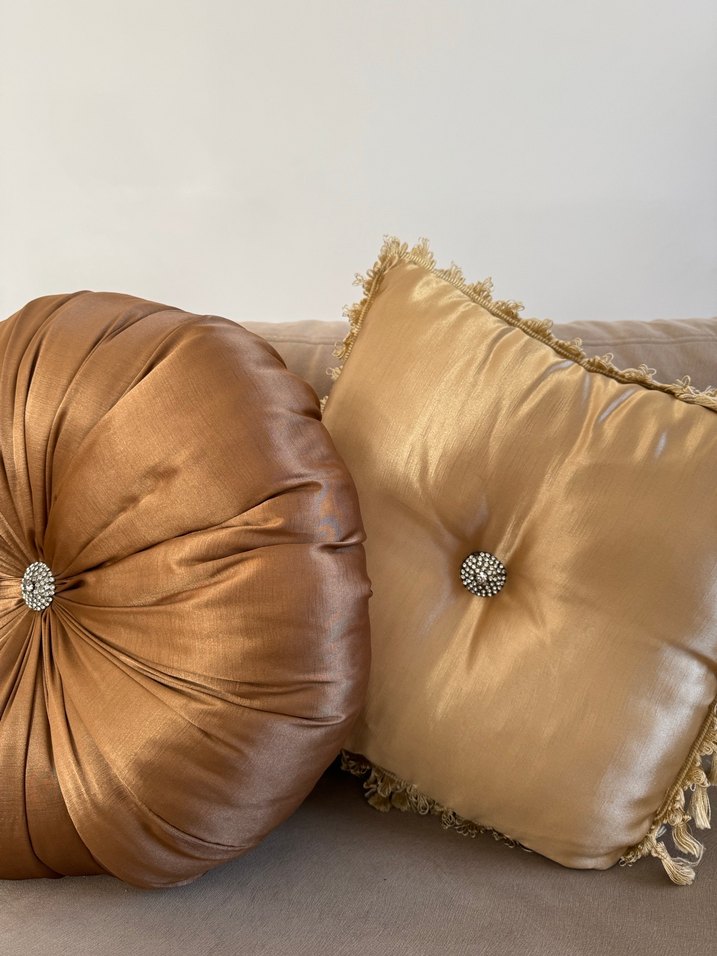 Bej-kahverengi Modern Klasik Yastık - Görsel 5