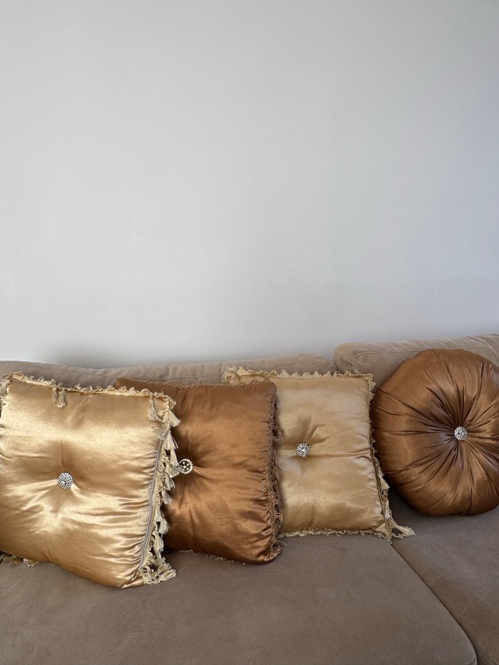 Bej-kahverengi Modern Klasik Yastık - Görsel 2