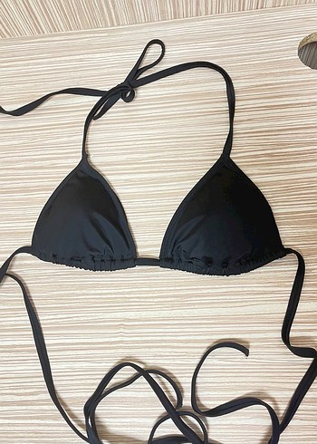 Kadın Siyah İpli Bikini Üstü - Görsel 2