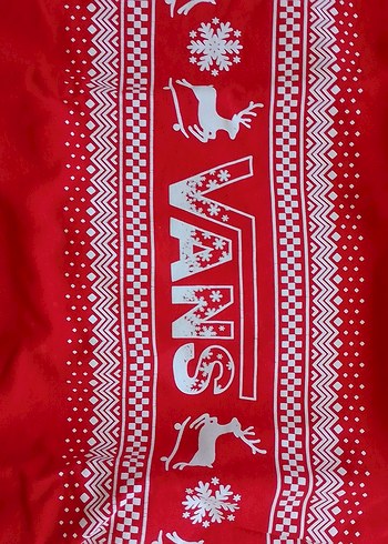 Kız Çocuk Kırmızı Vans Desenli Uzun Kollu Tişört - Görsel 2