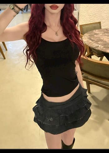 mavi Mini Etek - Görsel 2