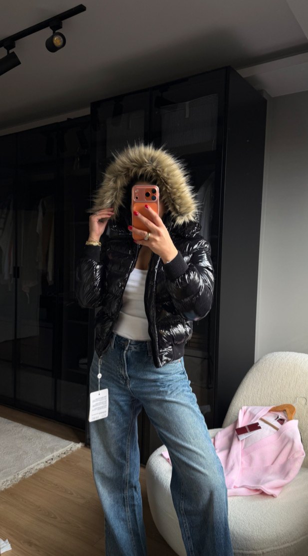 viral moncler parlak mont - Görsel 2