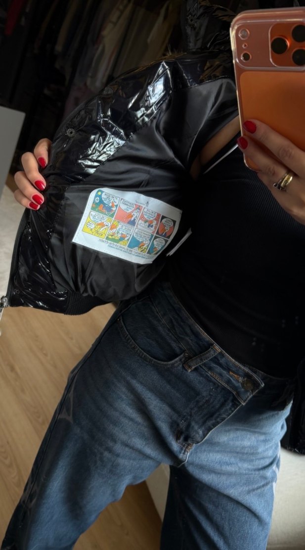 viral moncler parlak mont - Görsel 4