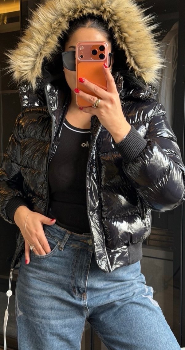 viral moncler parlak mont - Görsel 3