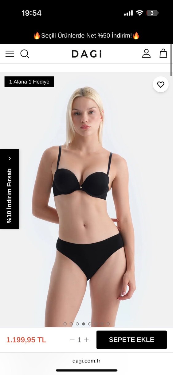 dagi siyah dolgulu sütyen - Görsel 3