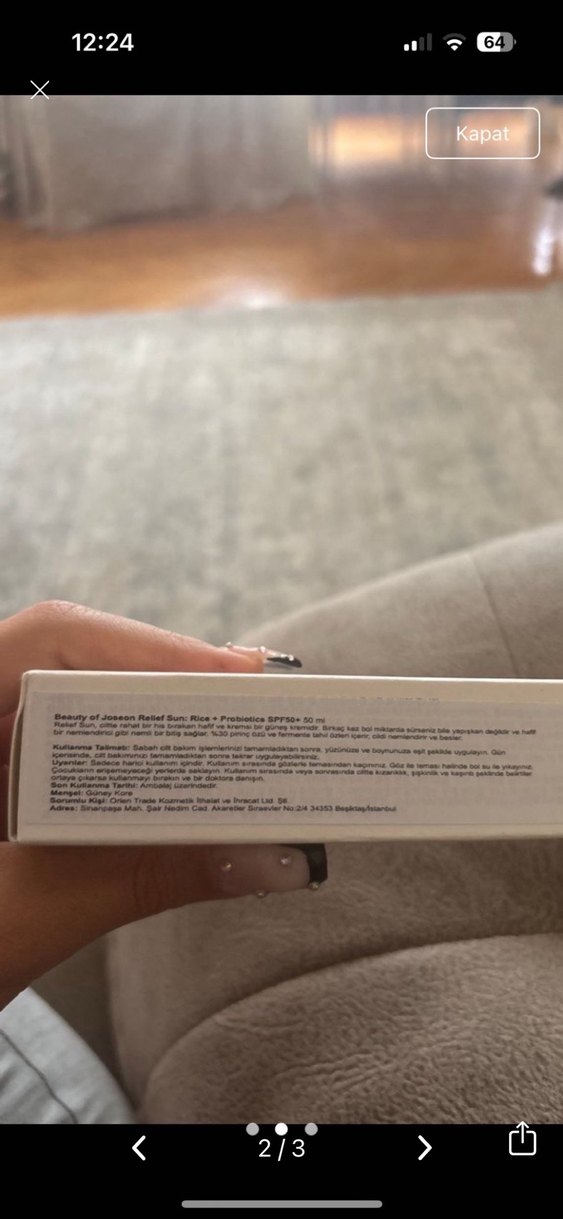 beauty of joseon güneş kremi SPF50+ PA++++ - Görsel 2