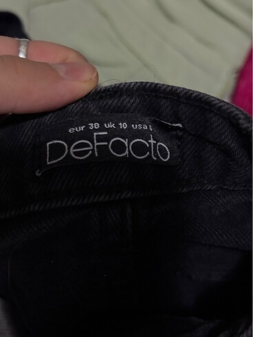 Defacto Defacto siyah cepli kot pantolon