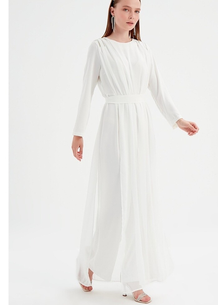 Birgül bektaş marka tül detaylı tulum - Görsel 2