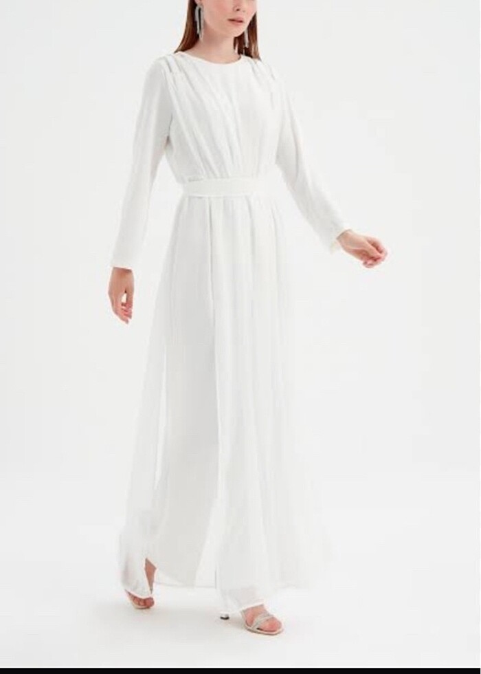 Birgül bektaş marka tül detaylı tulum - Görsel 4