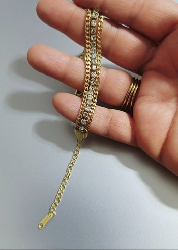 çelik taşlı bileklik - Görsel 2