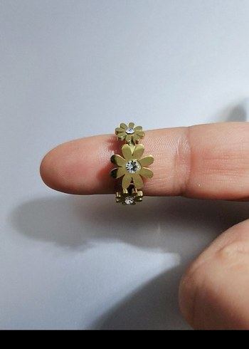 Çiçekli Kadın Yüzük - Görsel 3