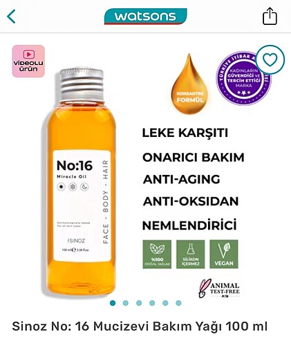 Sinöz kozmetik no:16