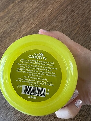 Beden Renk Cire aseptin vazelin