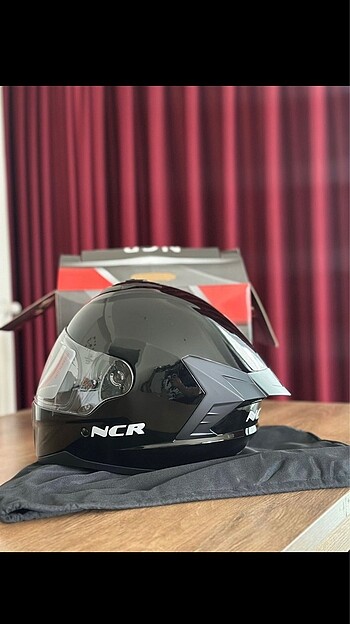 NCR Motorsiklet Kaskı Siyah - Görsel 3