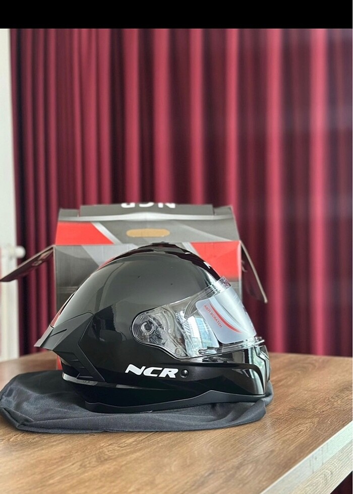 NCR Motorsiklet Kaskı Siyah - Görsel 2