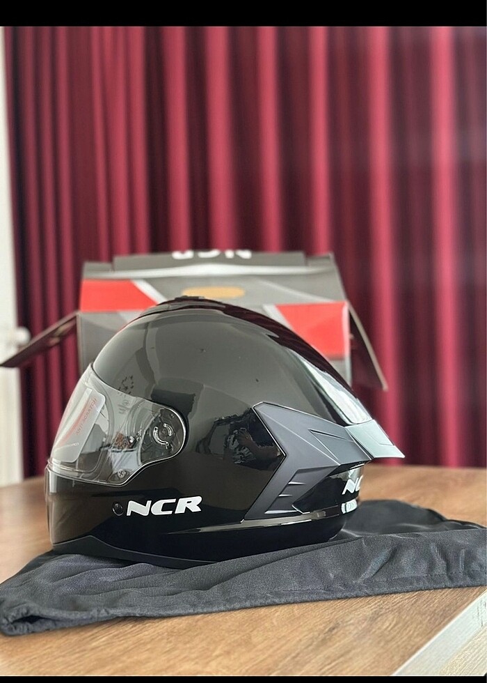 NCR Motorsiklet Kaskı Siyah - Görsel 3