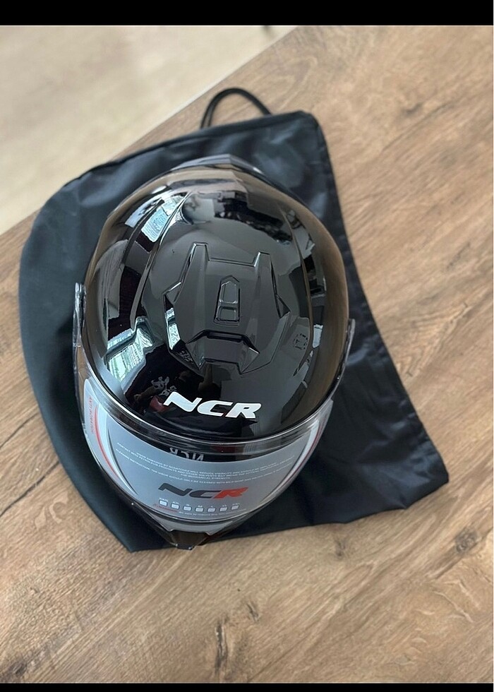 NCR Motorsiklet Kaskı Siyah - Görsel 5
