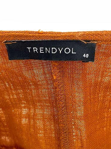 40 Beden kahverengi Renk Trendyol & Milla Kısa Tulum %70 İndirimli.