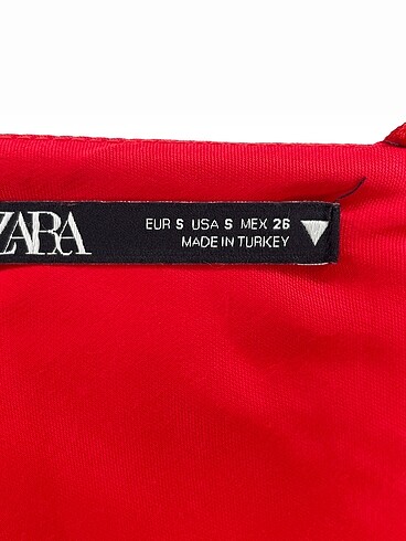 s Beden kırmızı Renk Zara Bluz %70 İndirimli.
