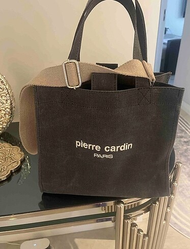  Beden gri Renk Pierre cardin büyük çanta