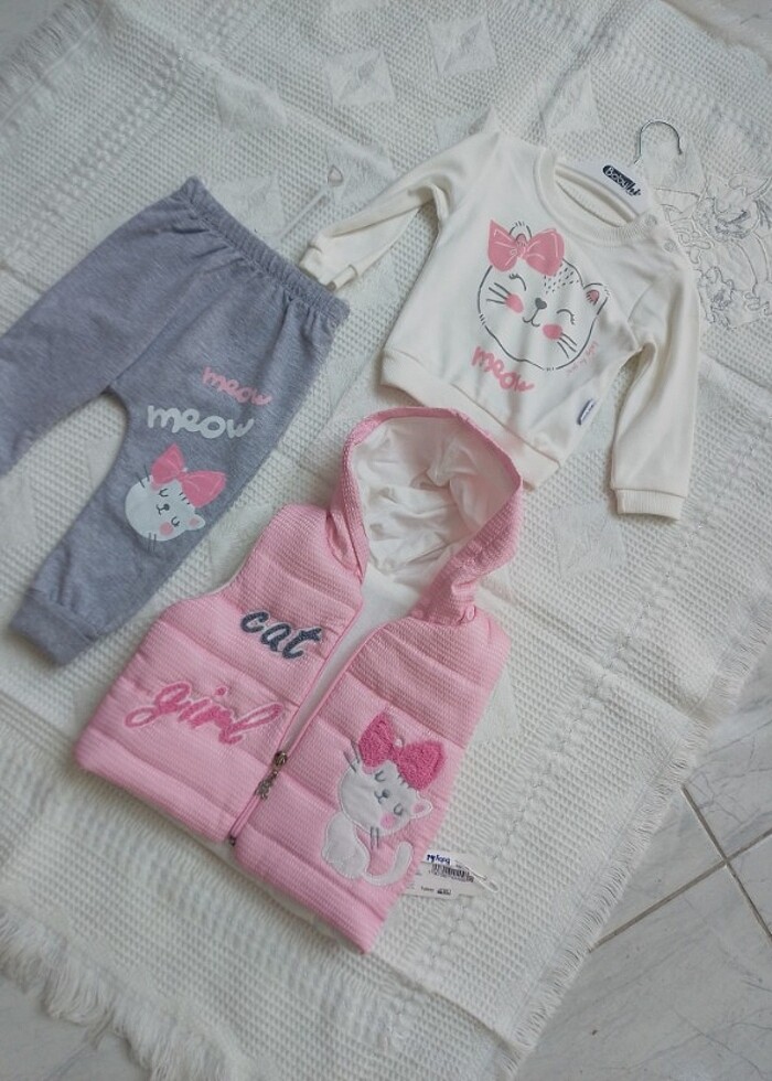 Şişme yelekli kız bebek takim - Görsel 4