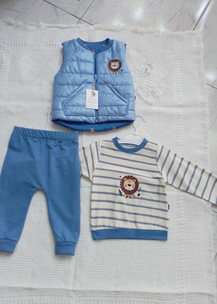 Erkek bebek şişme yelekli takım  - Görsel 4