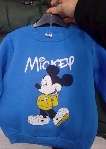 Mickey Baskılı Erkek Çocuk Mavi Takim - Görsel 4