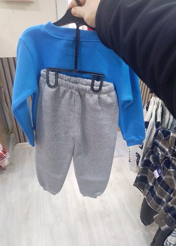 Mickey Baskılı Erkek Çocuk Mavi Takim - Görsel 3