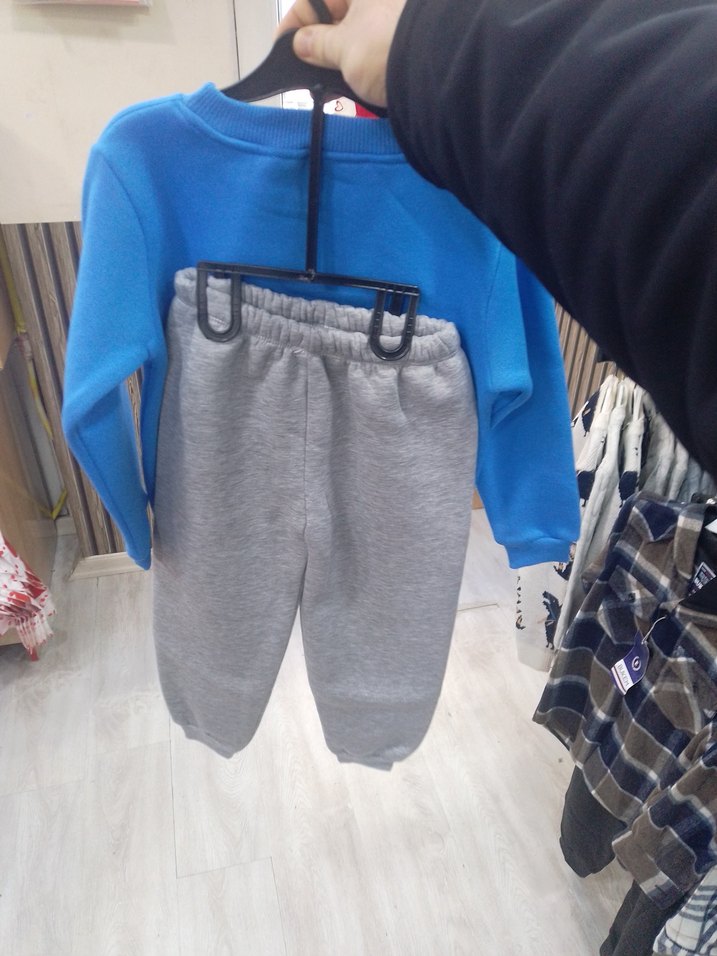 Mickey Baskılı Erkek Çocuk Mavi Takim - Görsel 3