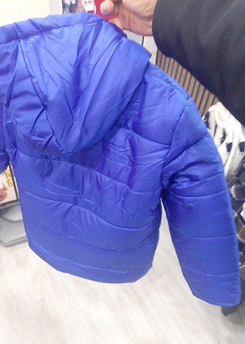 Parlak Mavi Erkek Çocuk Fermuarlı Mont - Görsel 2