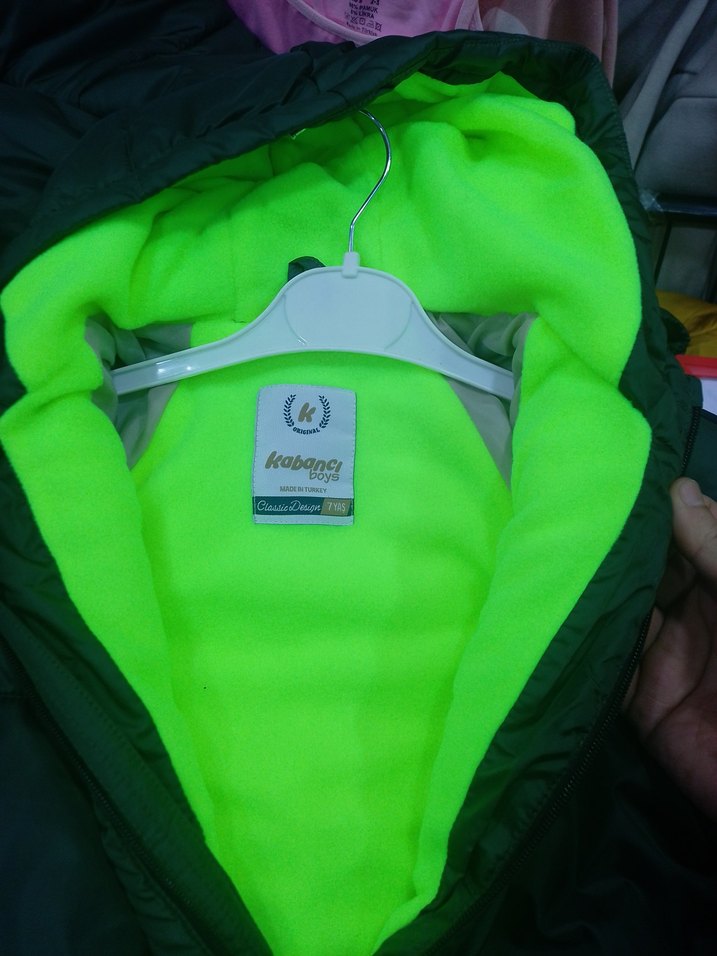 Erkek Çocuk Haki Fermuarlı Mont - Görsel 4