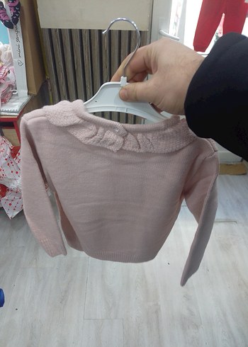 Kız Çocuk Pembe Triko Sweatshirt 6 yaş - Görsel 5