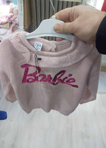 Kız Çocuk Pembe Triko Sweatshirt 6 yaş - Görsel 4