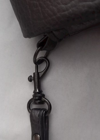 Kahverengi Deri Kadın Omuz Çantası - Görsel 5