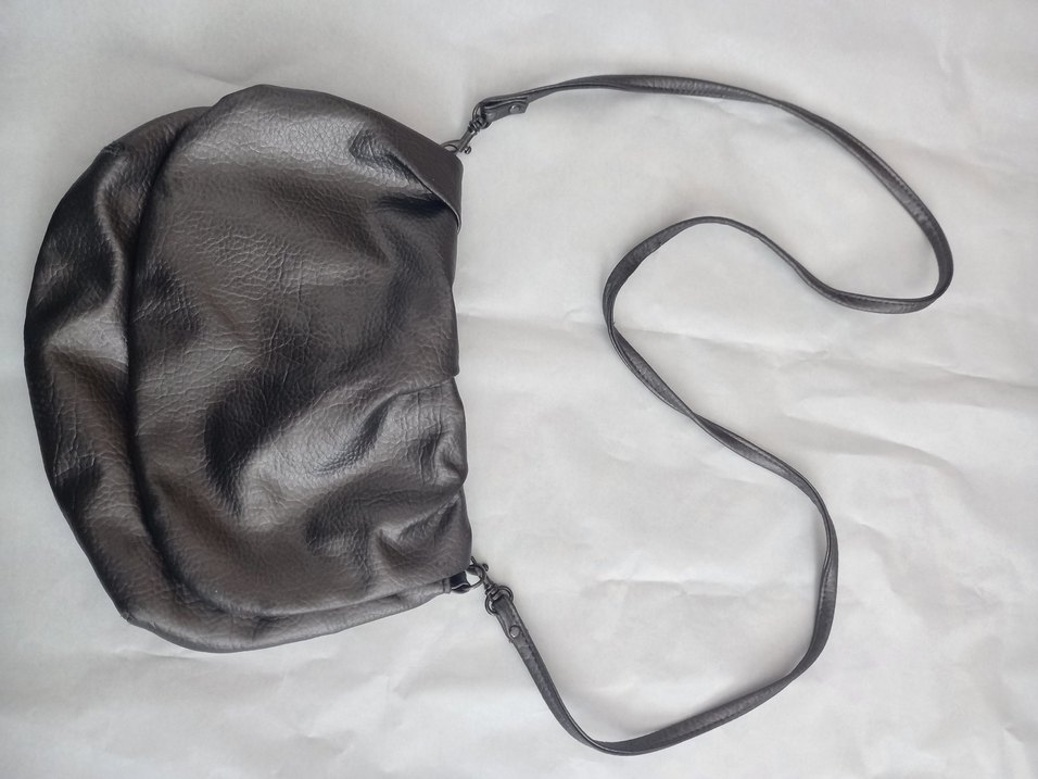 Kahverengi Deri Kadın Omuz Çantası - Görsel 4