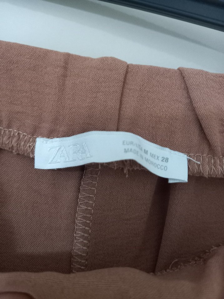 Bej Piliseli Kadın Uzun Kumaş Pantolon - Görsel 3