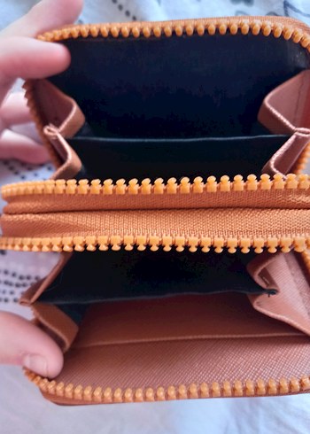 Kahverengi Deri Fermuarlı Kadın Cüzdan - Görsel 2