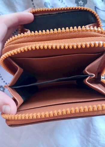 Kahverengi Deri Fermuarlı Kadın Cüzdan - Görsel 3