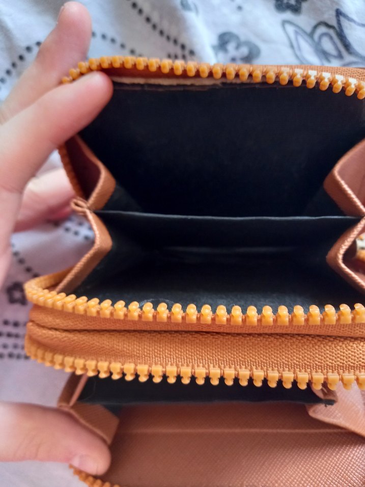 Kahverengi Deri Fermuarlı Kadın Cüzdan - Görsel 4