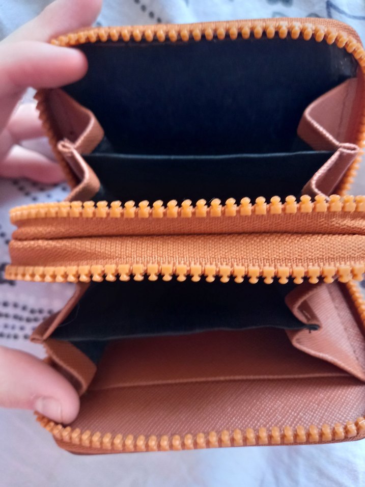 Kahverengi Deri Fermuarlı Kadın Cüzdan - Görsel 2