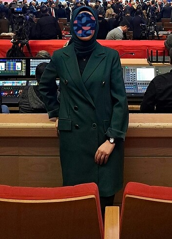 Refka Zümrüt Yeşili Ceket 36 Beden