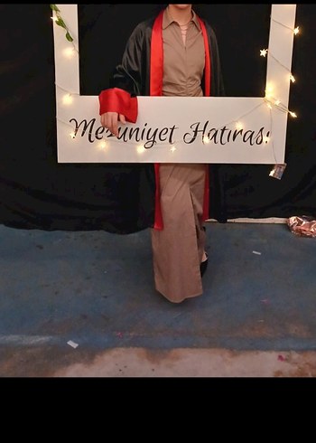 Bej Drapeli V Yaka Kadın elbise - Görsel 8