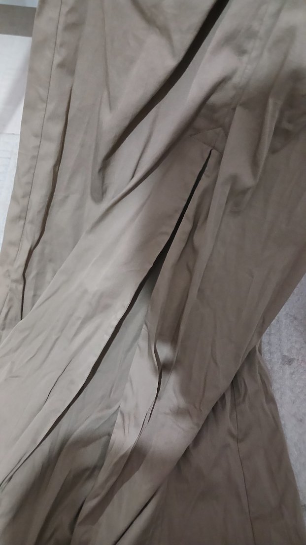 Bej Drapeli V Yaka Kadın elbise - Görsel 4